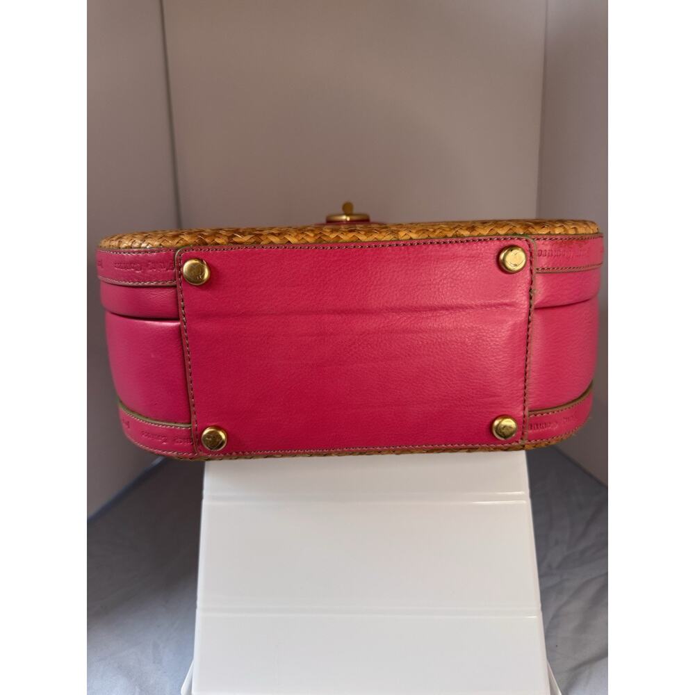 Vintage Juicy Couture Handbag Woven Straw Wicker Style Purse Pink 90s Y2k RARE! - Picture 11 of 16